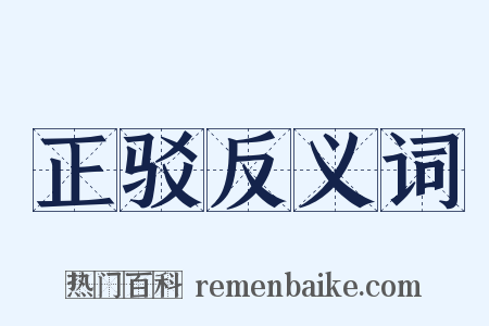 正驳反义词是什么意思的图片